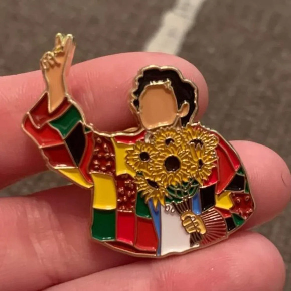 Brand new Harry styles rainbow cardigan inspired enamel pin - Picture 1 of 3